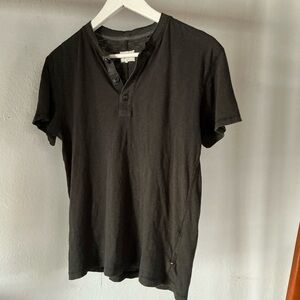 Rag & Bone Black Short Sleeve Tee Relaxed Fit